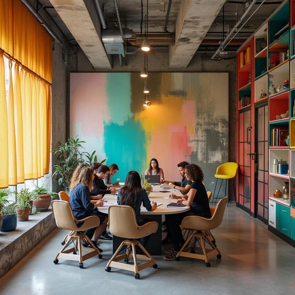 Equipo de DISENIO.CO en una reunión creativa
