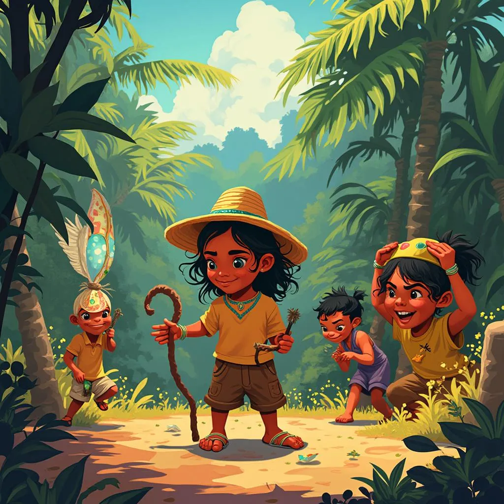 Ilustraciones para libro infantil colombiano